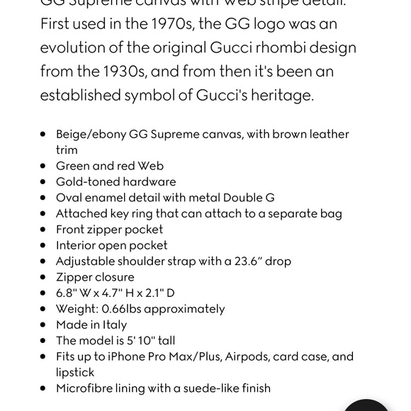 Authentic Gucci Ophidia Mini Supreme Mini Bag - Picture 4 of 6